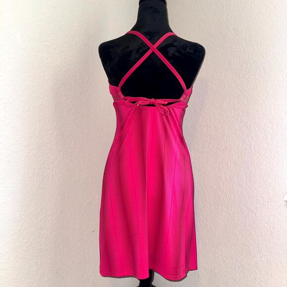 Carve Designs Dress Women Small Pink V-Neck Spaghetti Strap Activewear Dress - Picture 2 of 7